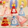 Kawaii Korean Smile Face Cake Topper for Baby's First Birthday