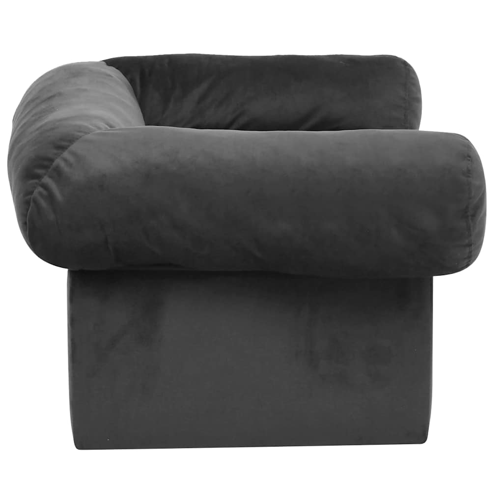 Vidaxl Dog Sofa, With Drawer, Dark Gray, 75X50X38 Cm, Plush