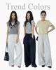 Ou Fan High-Waisted Wide-Leg Tencel Cotton Pants - Summer Style Women's Casual Loose-Fit 