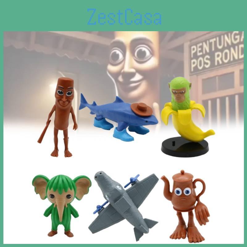 Action Sahur Tungtungtung Figure Cartoon Model Toy Decoration Doll Children Gift