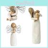 Angels Tree Willow Figurine Embrace Pet Ornament Sculptures Statue Gift Resin