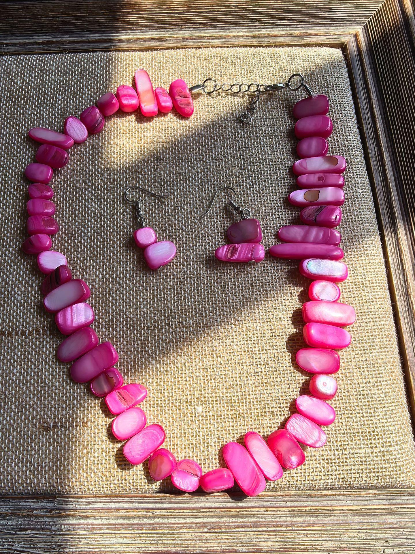 Literary Retro Vacation Style Colorful Personalized Earrings Natural Shell Necklace Jewelry