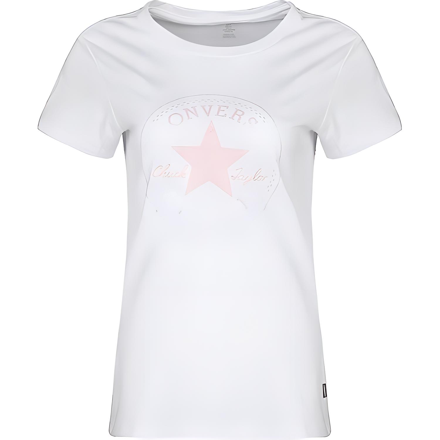 Converse CHUCK TAYLOR T Shirt Women s White 10007542-A01 M