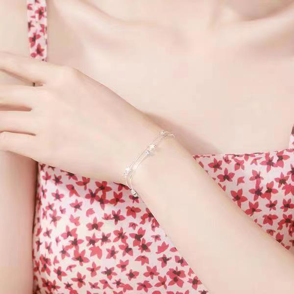 Starry Sky Double Layer Five-Pointed Star Bracelet - Sweet Qixi Gift for Her