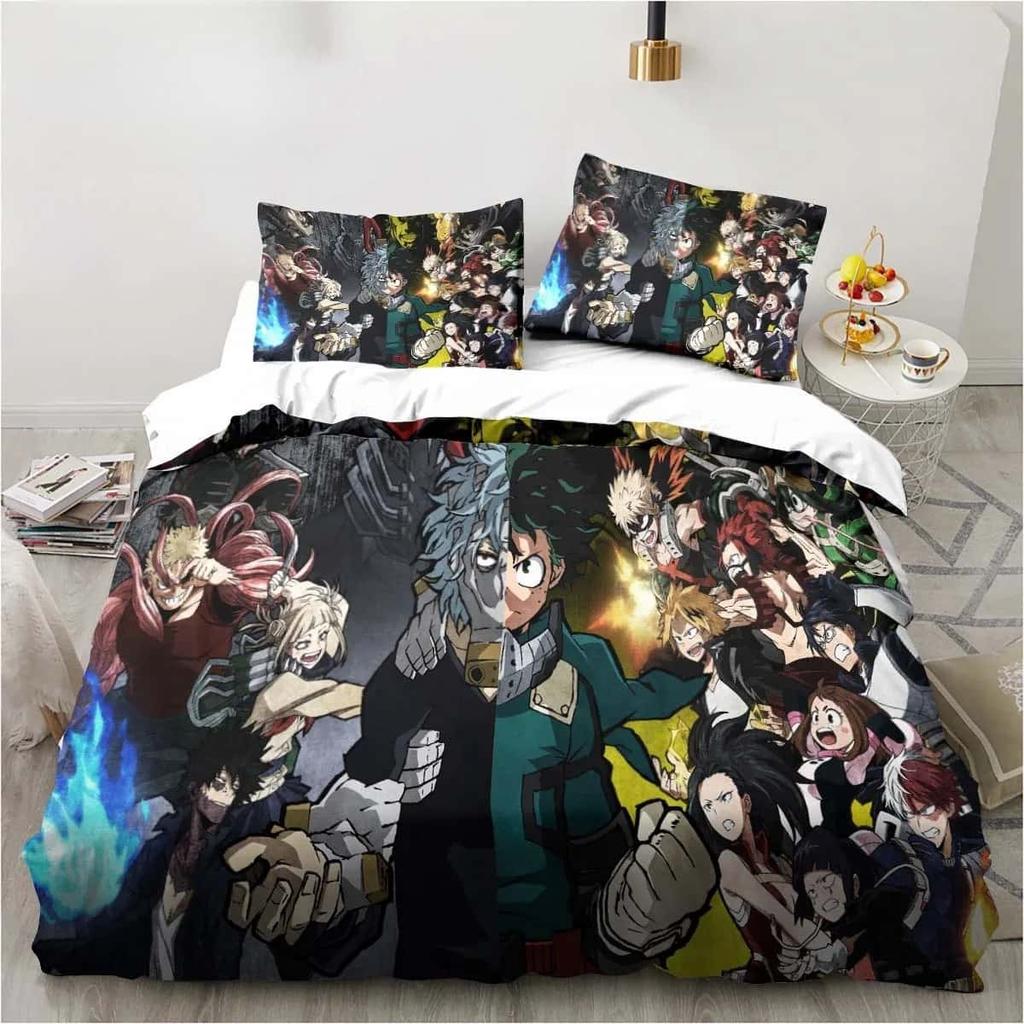 3D Print Bedding Gift Anime My Hero Academia Bedding Collection Single Twin Full Queen King Size Bed Collection Adult Kid Bedroom Home Textile