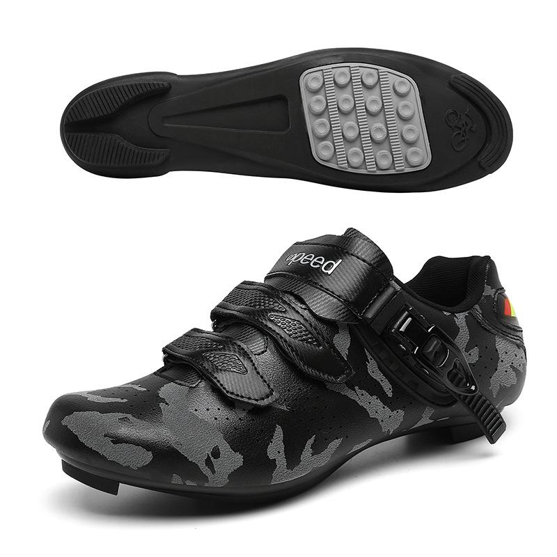 Scarpe da Ciclismo da Esterno Uomo e Donna Adulti Fibbia a Velcro Scarpe da Strada con Attacco Scarpe da Montagna con Attacco Scarpe da Ciclismo Sbloccate