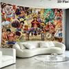 Anime One-Piece Wall Tapestry Aesthetic Wall Hanging Printed Fabric Blanket Decorative Tapestries for Bedroom Living Room Home Decor