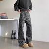 JYL Men's Ripped Jeans American High-Street Vibe  Autumn New Design Denim Pants