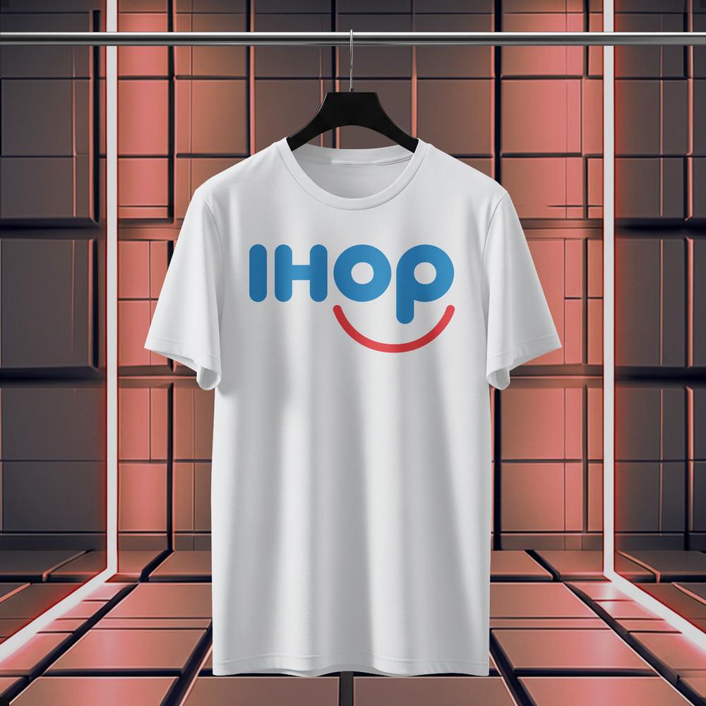 

IHOP International House Of Pancake logo funny T-Shirt Size S-5XL Made in USA Unisex T-Shirt XXXL