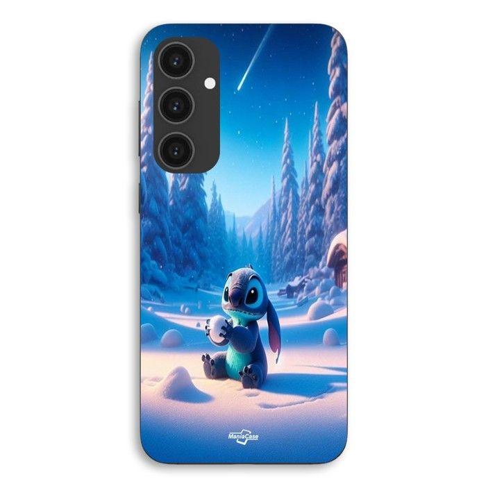 Coque Pour Samsung Galaxy S25 FE Stitch mignon neige étoilée 3D Maniacase