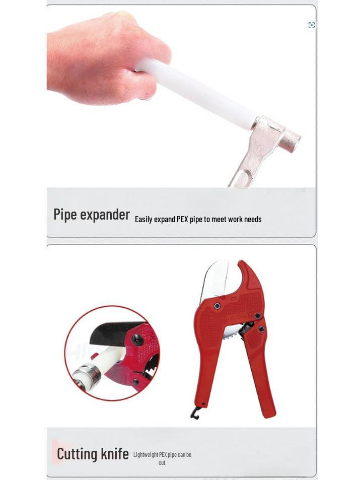 Fußbodenheizungsrohr Verlegehandbuch Zangenset