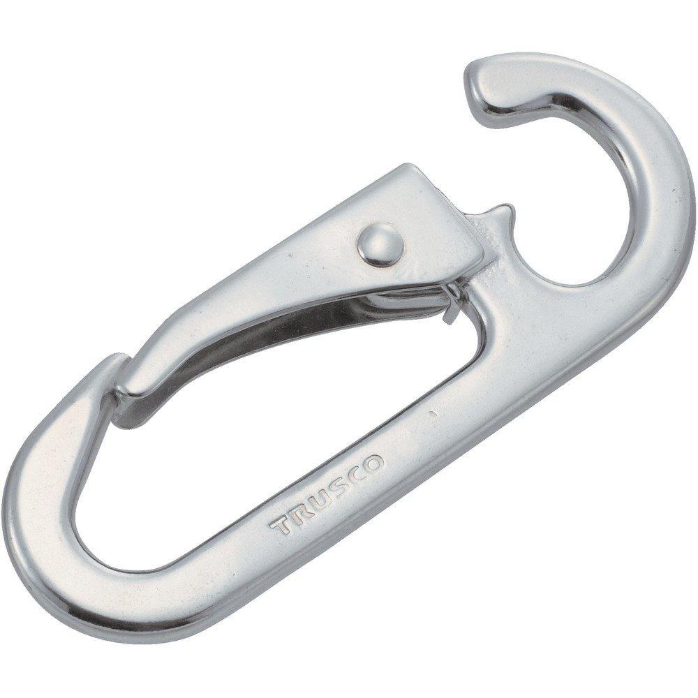 TRUSCO Stainless Steel Snap 7mm Wire Diameter x 9mm Opening of TSF-6D Hooks, D-Shaped, (Pack 2)