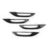 4PCs Car Door Handle Protection Cover Anti Freezing Carbon Fiber Style Replacement for Tesla Model 3 Y