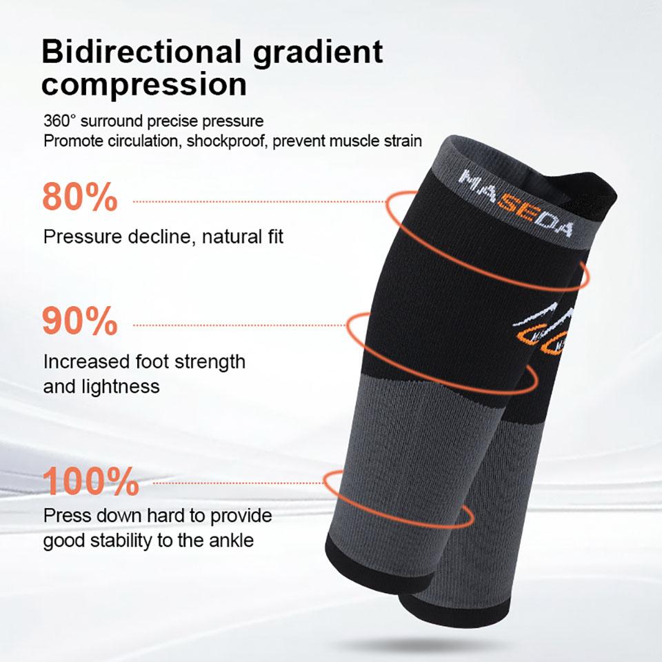 Gobygo 1Pair Athletic Compression Shin Guards Outdoor Riding Stretch Calf Protectors Breathable Compression Calf Socks Men Women