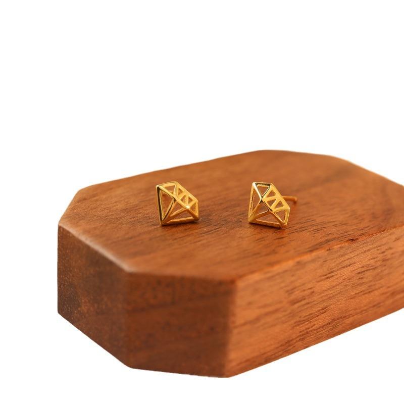 Female Fresh  Simple  Sweet Hollow Ears Fashionable and Luxurious Style Korean Niche Design Accessories