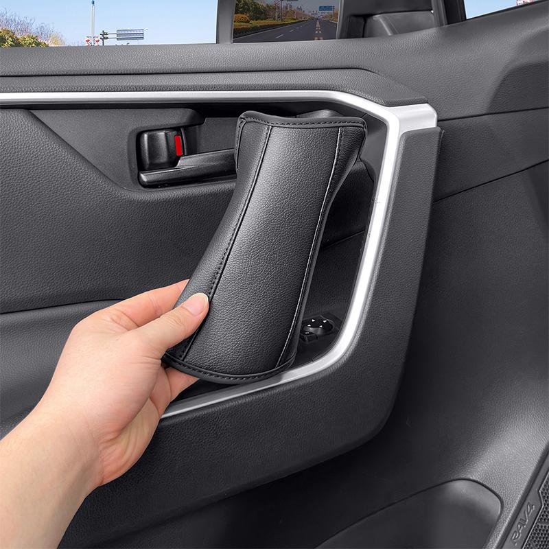 for Toyota RAV4 XA50 2024 Car door handle protective cover made of leather material for interior protection