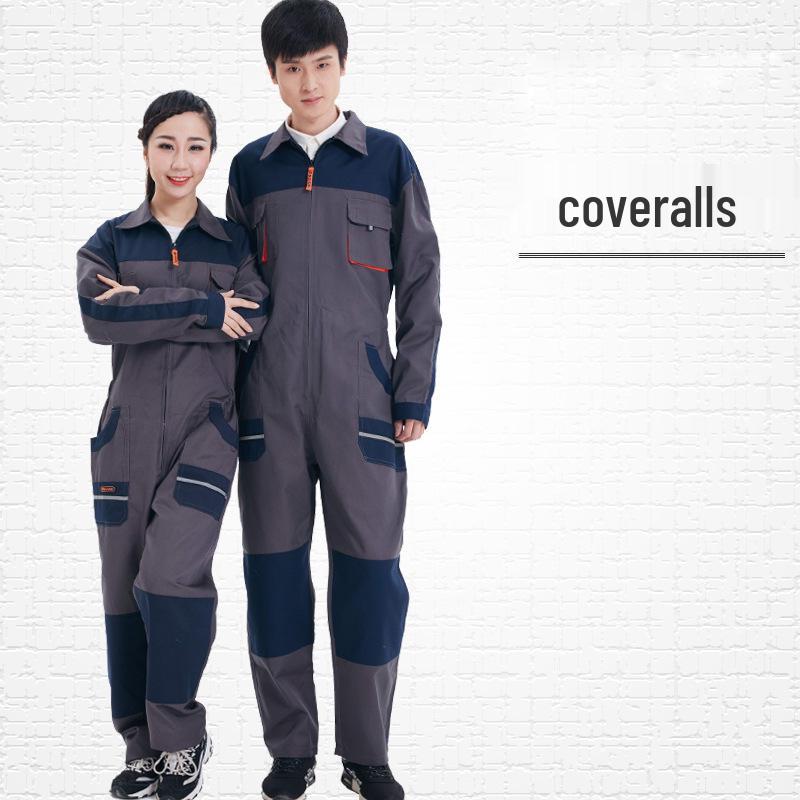 Men's Work Suit: Durable, Dustproof, One-Piece Suit for Mechanics and Auto Repair