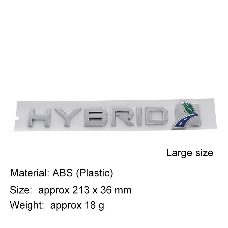 3D Premium HYBRID Eco Leaf Sticker Tail Bumper Badge Auto Rear Trunk Emblem Accessories Exterior Decoration
