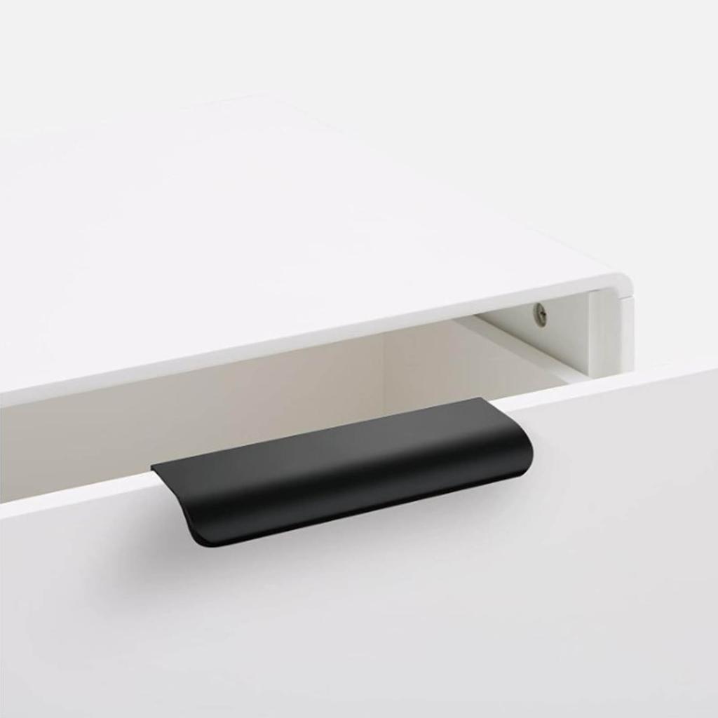 1Pc 80mm Simple Hidden Cabinet Handles Kitchen Cupboard Door Pulls Elegance Handles Aluminum Alloy Furniture Handle Hardware