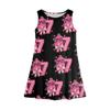 Girl Summer Dress Sleeveless Printed Color Casual Dress