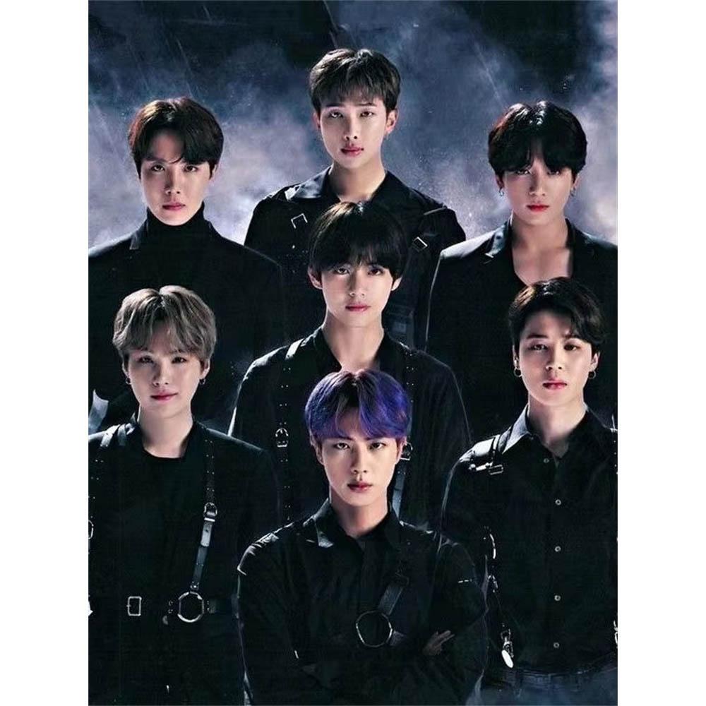 J-Jimin 5D Diamond Painting Hot Kpop Singer Picture Diamond Embroidery Art Cross Stitch Fan Collection Room Decor Handmade Gift