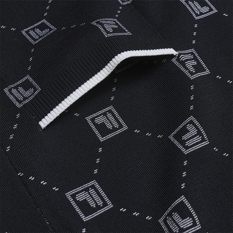 Fila Heritage Fashion Minimalist Classic Floral Versatile Comfortable Casual Elegant Textured Woven Short Sleeve Dress Women Dresses F51W628303FZC
