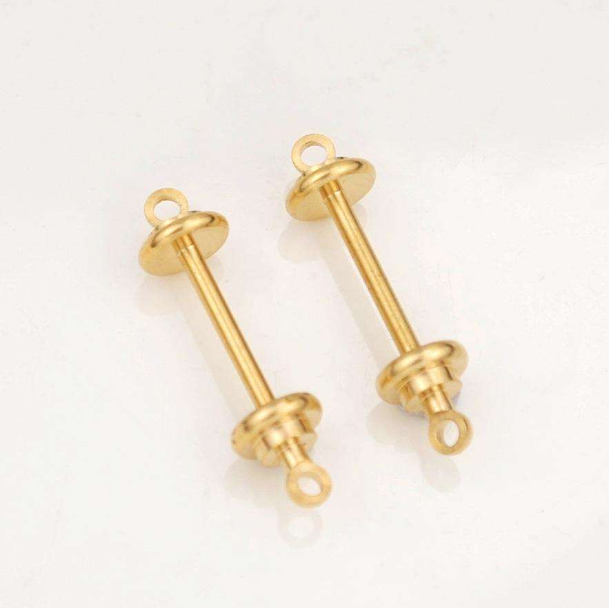 DIY Handmade Barbell Pendant Jewelry Accessories - Brass Material, Screw-in Threaded