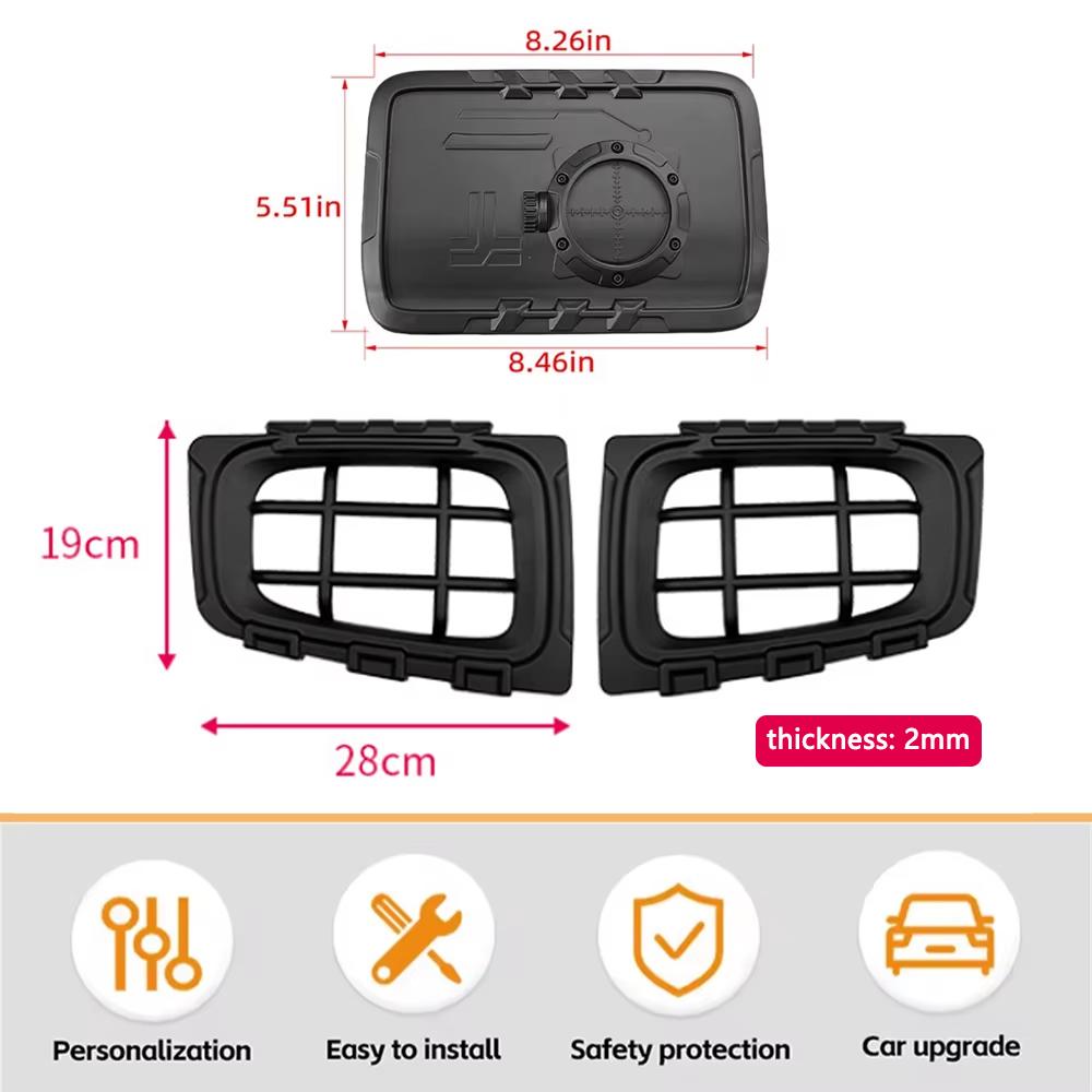 Fuel Tank Cap Trim Front Fog Light Hood for Suzuki Jimny 5-door 2026 2026 Light Cover Car Styling Exterior Accessories ABS