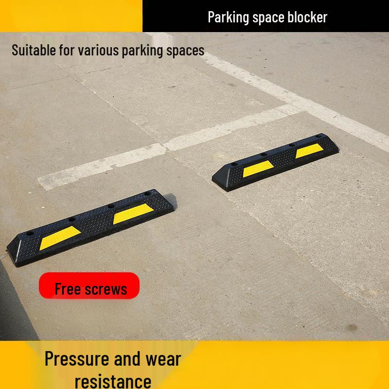 Rubber Parking Stop Block Set (2-Pack)