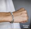 New Simple Retro Style S925 Silver Bracelet for Men Women Buckle Cuban Chain for Parties and Gifts Fine Silver Jewelry