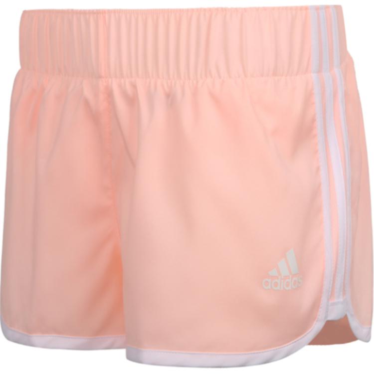 Adidas M10 Short Mid Waist Comfortable Elastic Striped Skin-Friendly Casual Shorts Women Shorts Orange CZ3510