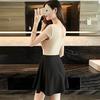 ISLAYCAOLILA DG6 Kerin Cabaret Mini Club Party Flared Mini Short Gathered Size Women's Dress, Dress, Dress, Dress, Dress, Dress, Set-Up Style, Ribbon,