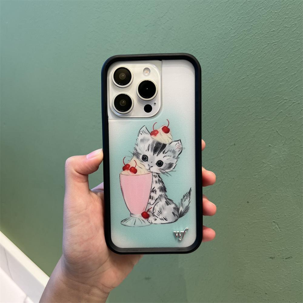 

New Wildflower 3D WF Kitten Sheep Phone Case for iPhone 12 13 14 15 16 17 Pro Max Plus Monkey INS Cartoon Cover animal Pig Cute for iphone 14