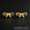 Hot-selling spring and summer new products, bow necklace, bracelet, stud earrings, women's fashion suit.