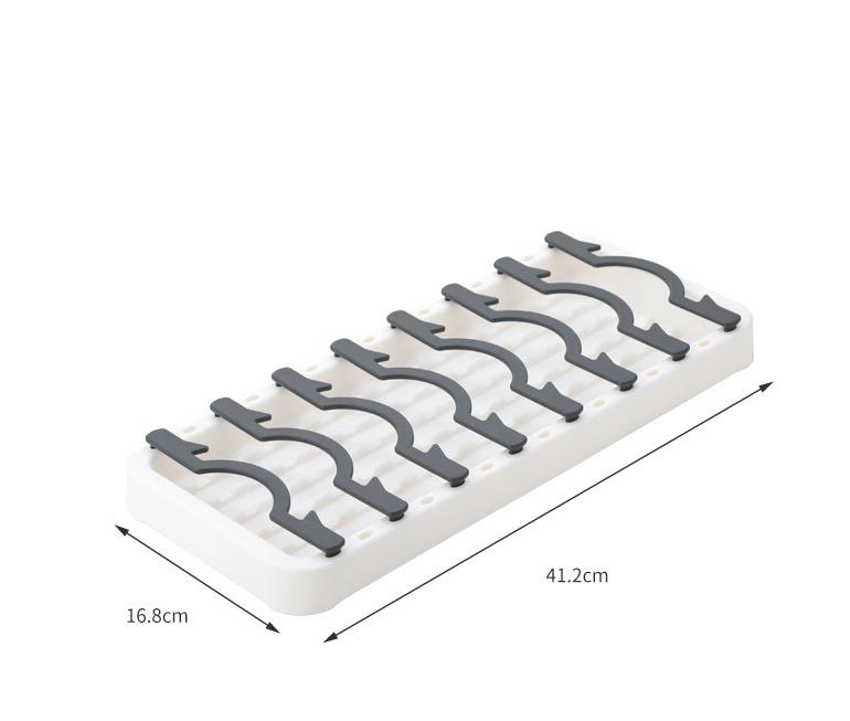 

Подставка для сушки посуды Компактные многофункциональные подставки для посуды, экономящие место, для кухонной столешницы, для хранения над кухонной столешницей/раковиной темно-серого