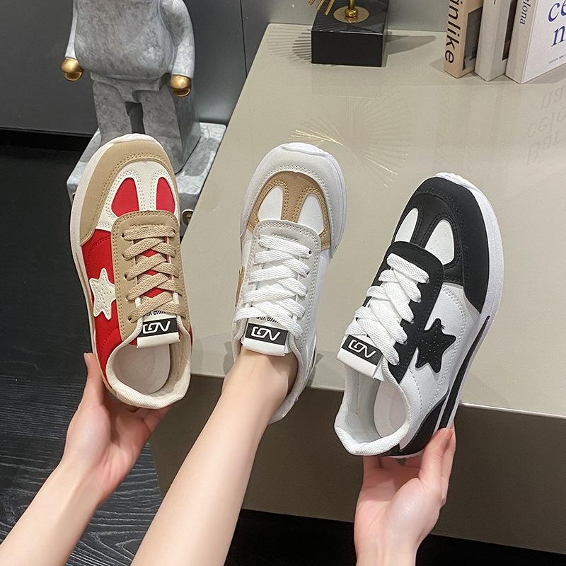 2025 Spring New Little White Shoes Star Thin-soled Forrest Gump Shoes Women's Korean Version Versatile Student Daily Casual Shoes XT26