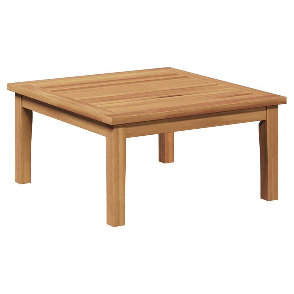 Garden Bench and Table Set 2 Pcs Grey and Brown Solid Teak Wood