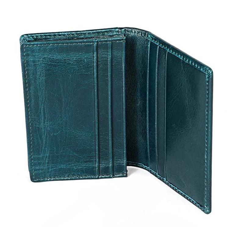 Stilvolle Einfachheit für Herren und Damen, Leder-Geldbörse, Ausweishülle, Visitenkartenetui, antimagnetische RFID-Diebstahlsicherung, kleine Geldbörse für Karten