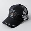 AVIREX Standard Military Mesh Cap Black XL Denim Jute Big Size Baseball Hat for Men