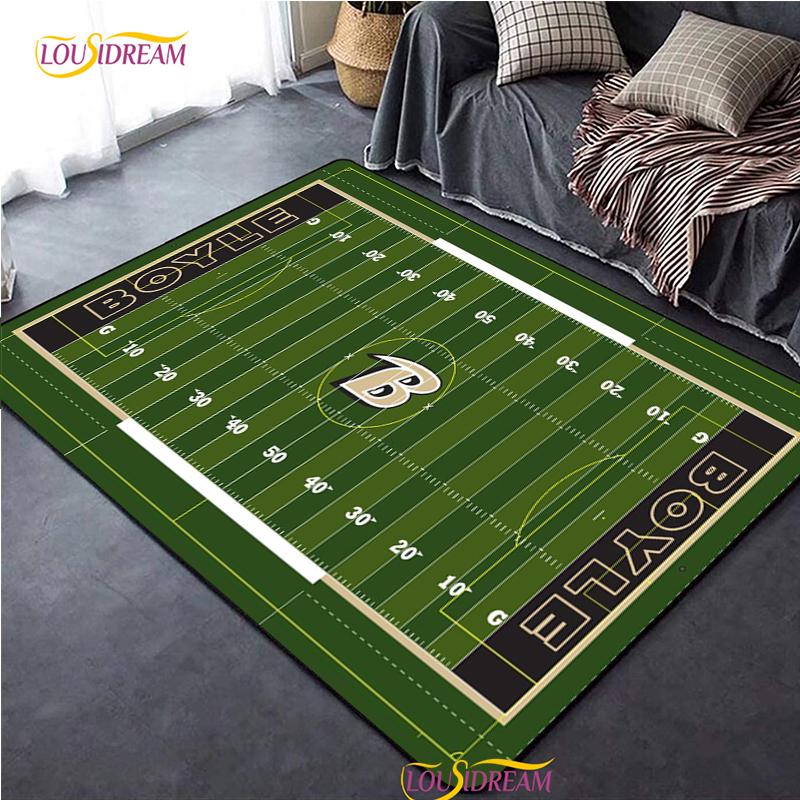 

Персоналізований килим з малюнком поля для американського футболу, килимок для декору вітальні, спальні, дитячої, кухні, ванної кімнати, нековзний килимок для підлоги, альфомбра 60*90cm