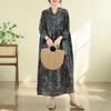 DIMANAF New 2026 Women Plus Size Summer Maxi Long Dress Cotton Hooded Loose Oversize Casual Lady Vintage Print Beach Sundress