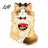 Decorative Scarf Pin Cartoon Red Wine Cat Brooch Enamel Kitten Lapel Dress Decoration Pin Jackets Backpacks Clothes Accessory for Women Men Brooch