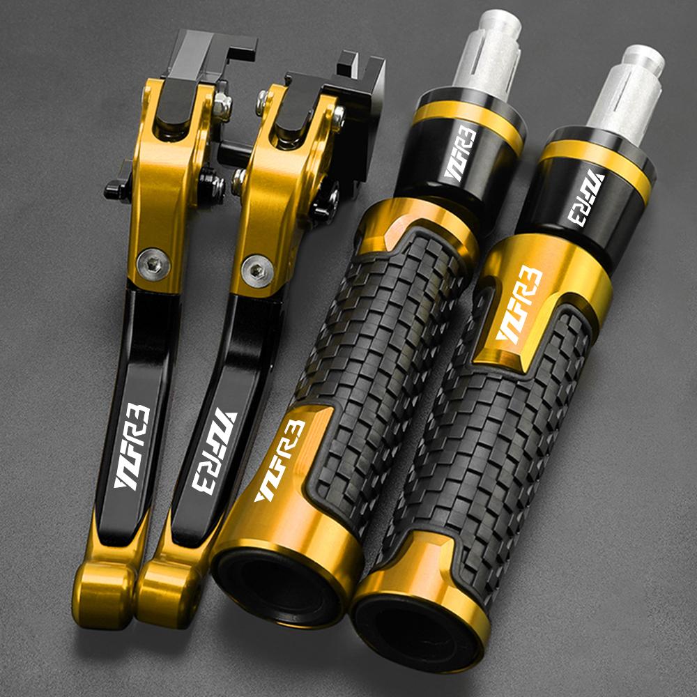 Accessori Moto Leve Freno Frizione Regolabili Estremità Manubrio Per YAMAHA YZFR3 YZF R3 2015 2016 2017