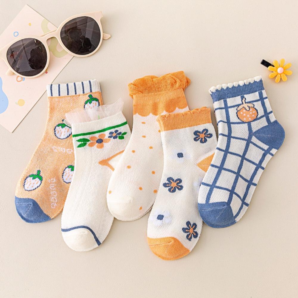Skarpetki dziecięce Wiosna, Jesień i Zima Chłopięce skarpetki z siateczki Skarpetki podłogowe dla dziewczynek Skarpetki dziecięce