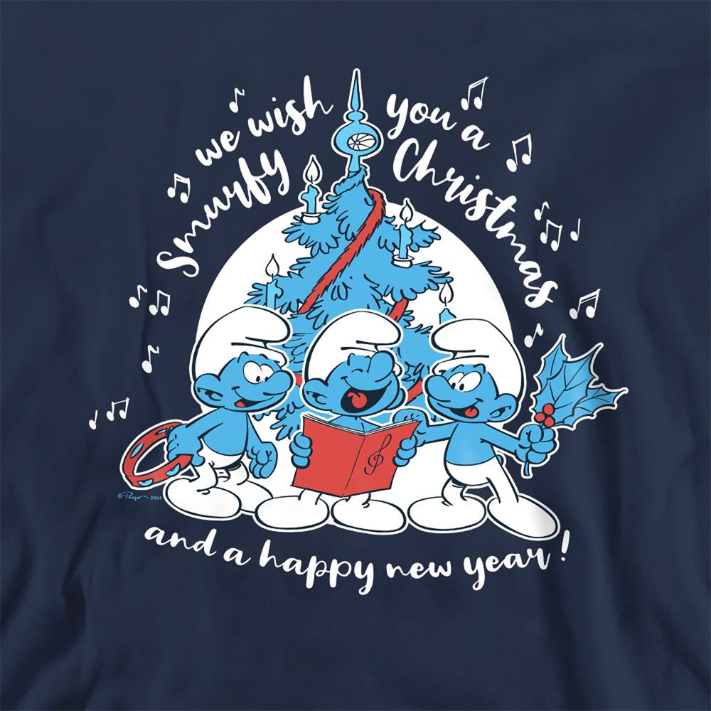 The Smurfs Unisex Adult Smurfy Christmas Carols Sweatshirt