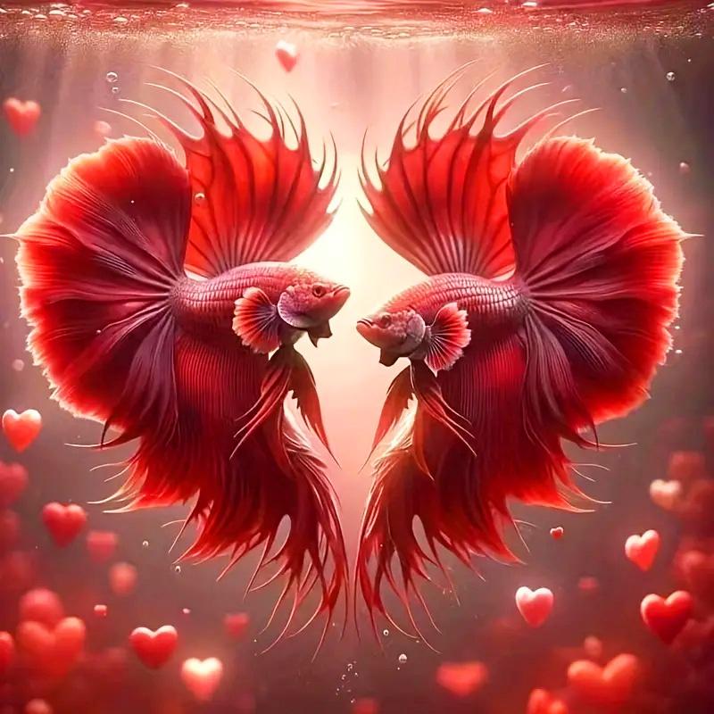 

Нови надходження Алмазна вишивка Риба 5d Зроби сам Мозаїка Тварина Картина зі страз Прикраса стіни для дому Подарунок ручної роботи Round 40x40cm