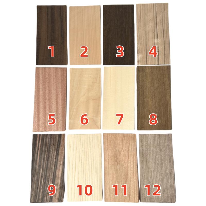 Veneer Variety Pack for Marquetry and Inlay Work with 14 Pcs of Domestic and Exotic Wood Veneer Sheets, Natural Wood Sheets