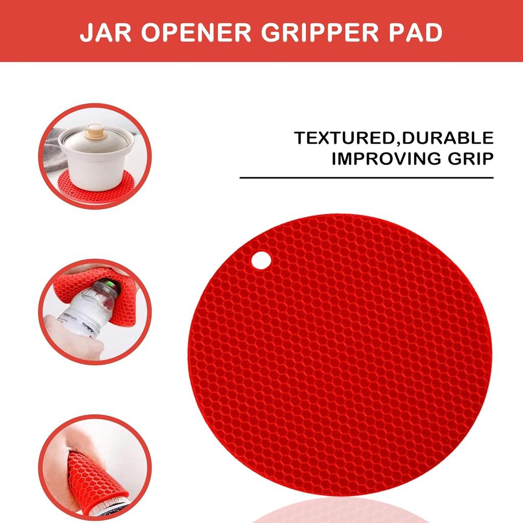 5-in-1 Multi-Function Lid Opener with Non-Slip Grip Easy for Low Strength Heavy Duty Jar Opener for Seniors Arthritic Hands 6
