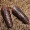 Medieval Retro Embossed Wristband Cosplay Stage Prop Knight Armguard Costume Matching Genuine Leather Embossed Arm Armor