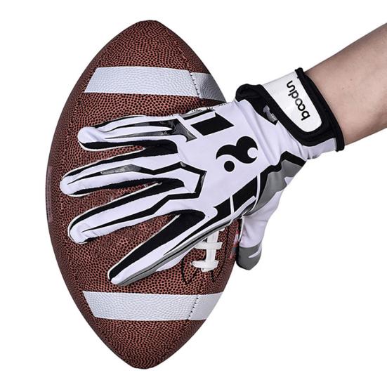 BOODUN Unisex Rugby Full Finger Breathable Anti-slip American Football Gloves